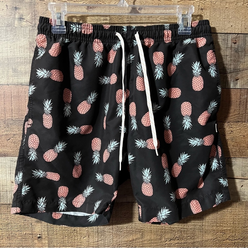 AMBSN California Swim Trunks Mens Medium Pineapples